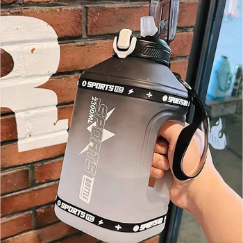 Vyriškas fitneso „Ton-Ton“ kibirinis vandens puodelis, aukštai temperatūrai atsparus virdulys, didelės talpos puodelis, vasarinis moteriškas, išvaizdus sportinis vandens puodelis