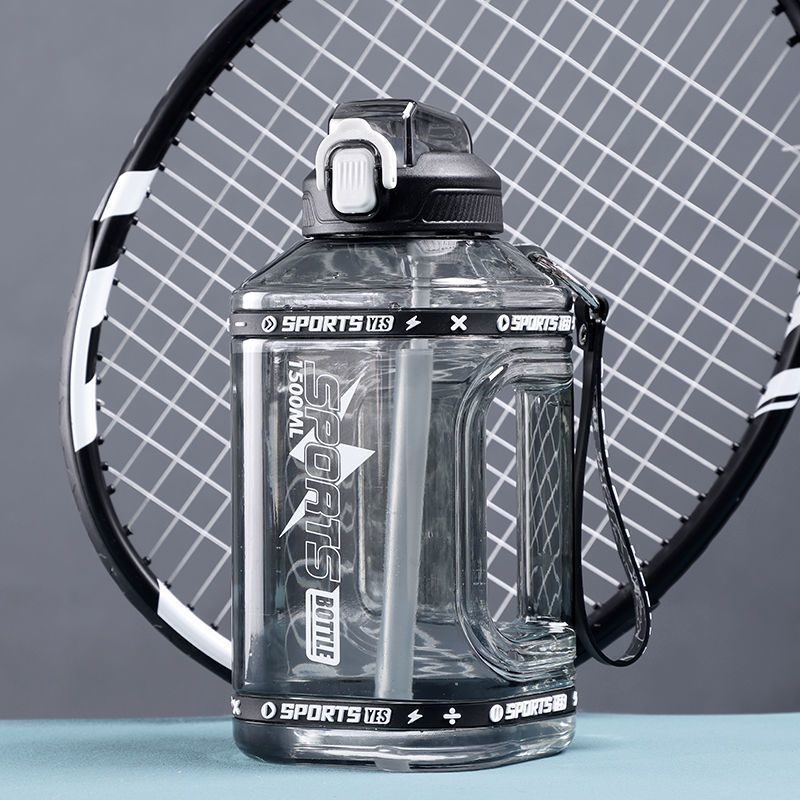 Vyriškas fitneso „Ton-Ton“ kibirinis vandens puodelis, aukštai temperatūrai atsparus virdulys, didelės talpos puodelis, vasarinis moteriškas, išvaizdus sportinis vandens puodelis