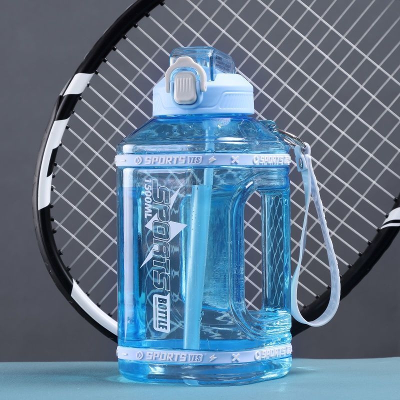 Vyriškas fitneso „Ton-Ton“ kibirinis vandens puodelis, aukštai temperatūrai atsparus virdulys, didelės talpos puodelis, vasarinis moteriškas, išvaizdus sportinis vandens puodelis