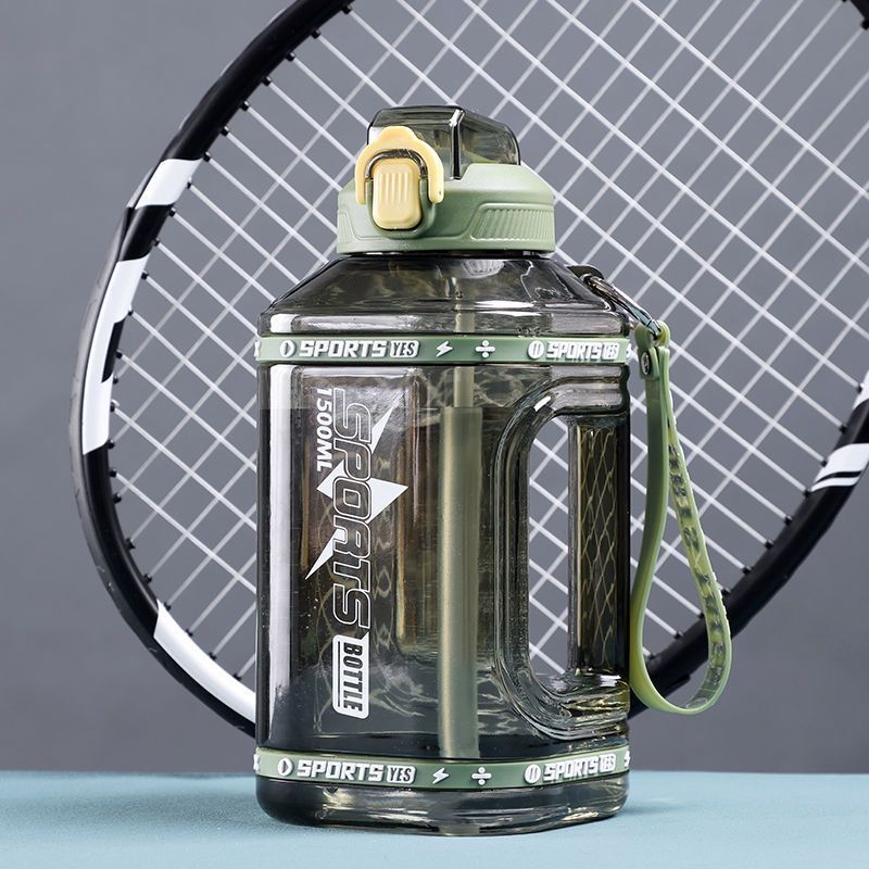 Vyriškas fitneso „Ton-Ton“ kibirinis vandens puodelis, aukštai temperatūrai atsparus virdulys, didelės talpos puodelis, vasarinis moteriškas, išvaizdus sportinis vandens puodelis