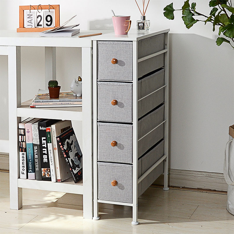 Tehase moodne lihtne sahtlitüüpi hoiukapp kanga kokkupanekuks majapidamises populaarne kapp rauast mänguasjariiul