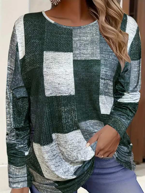 Naiste Design Sense Niche crewneck pikkade varrukatega T-särk kevadeks, uus, universaalne, trükitud pluus ME06