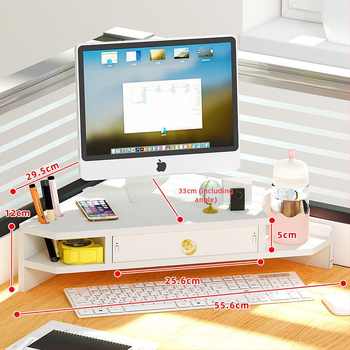 Γωνιακή βάση υπολογιστή με τριγωνικό προστατευτικό λαιμό, ύψος ραφιού, διπλό γραφείο, βάση ραφιού