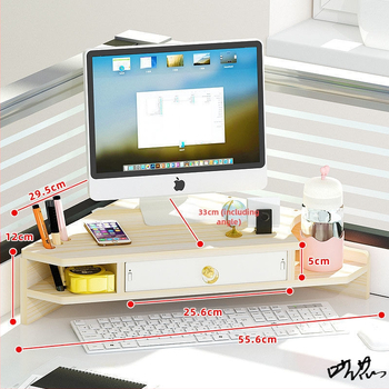 Γωνιακή βάση υπολογιστή με τριγωνικό προστατευτικό λαιμό, ύψος ραφιού, διπλό γραφείο, βάση ραφιού