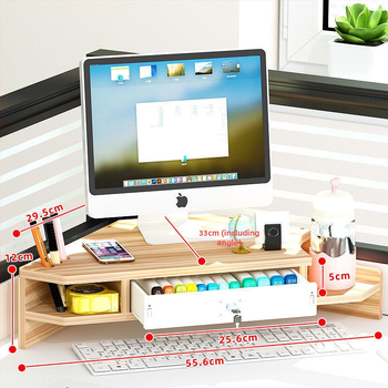 Γωνιακή βάση υπολογιστή με τριγωνικό προστατευτικό λαιμό, ύψος ραφιού, διπλό γραφείο, βάση ραφιού