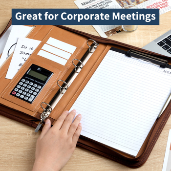 Πολυλειτουργικός φάκελος Spot A4 από δέρμα PU με φερμουάρ, τσάντα γραφείου, επαγγελματικός φάκελος Satchel Manager, χονδρικής