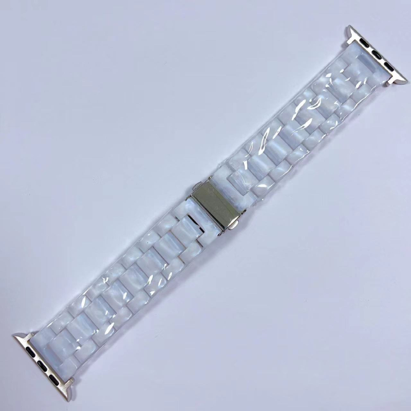 Potrivit pentru curea de ceas din plastic cu trei benzi Huawei Samsung, culoare curcubeu pur, curea de ceas din plastic Apple iWatch