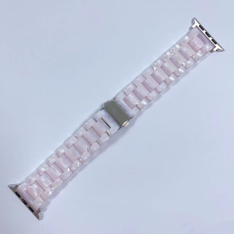 Potrivit pentru curea de ceas din plastic cu trei benzi Huawei Samsung, culoare curcubeu pur, curea de ceas din plastic Apple iWatch