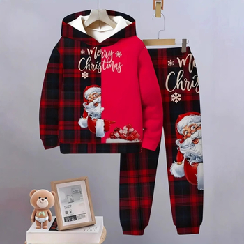 Νέα μοντέρνα και δροσερά παιδικά ρούχα για αγόρια 2025, μοντέρνο, casual, φούτερ με κουκούλα, σετ δύο τεμαχίων Rb05Rc01