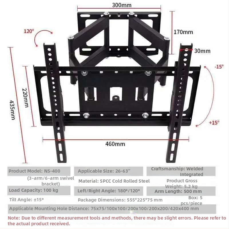 Suport TV Suport TV Suport TV Suport TV telescopic 14-120 inch Preț en-gros Suport de perete