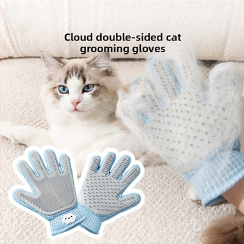 Lemmikloomade kahepoolne kassihoolduskinnas lahtise karva eemaldamiseks, spetsialiseerunud ragdoll-tõugu pikakarvalistele kassidele, kassihooldusvahend