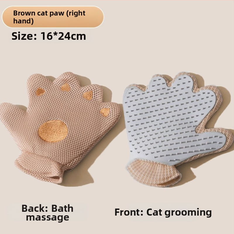 Lemmikloomade kahepoolne kassihoolduskinnas lahtise karva eemaldamiseks, spetsialiseerunud ragdoll-tõugu pikakarvalistele kassidele, kassihooldusvahend