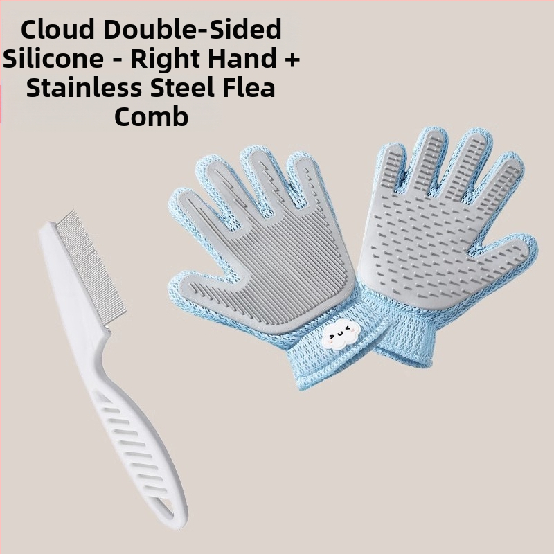 Lemmikloomade kahepoolne kassihoolduskinnas lahtise karva eemaldamiseks, spetsialiseerunud ragdoll-tõugu pikakarvalistele kassidele, kassihooldusvahend