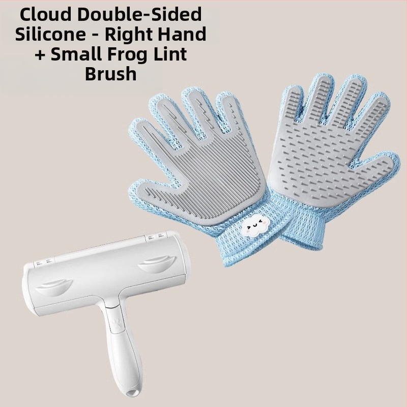 Lemmikloomade kahepoolne kassihoolduskinnas lahtise karva eemaldamiseks, spetsialiseerunud ragdoll-tõugu pikakarvalistele kassidele, kassihooldusvahend