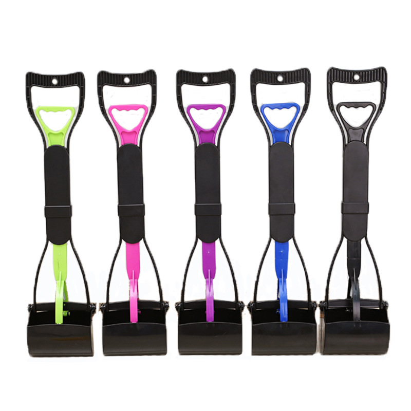 Комплект торби за боклук за домашни любимци на едро за съхранение на кучета, средни и големи кучета с дълга дръжка, щипка за столче