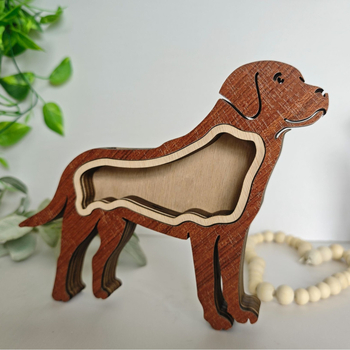 Cutie creativă din lemn pentru depozitarea părului de animale de companie, cutie memorială pentru părul de animale de companie, câini și pisici