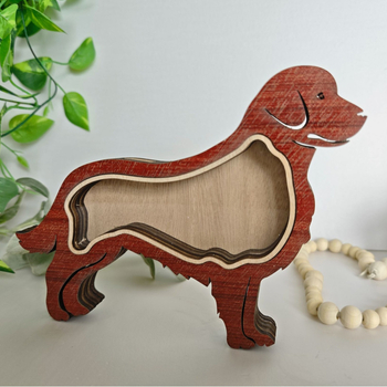 Δημιουργικό ξύλινο κουτί αποθήκευσης μαλλιών κατοικίδιων ζώων κουτί αναμνηστικών μαλλιών για σκύλους και γάτες