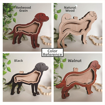 Δημιουργικό ξύλινο κουτί αποθήκευσης μαλλιών κατοικίδιων ζώων κουτί αναμνηστικών μαλλιών για σκύλους και γάτες