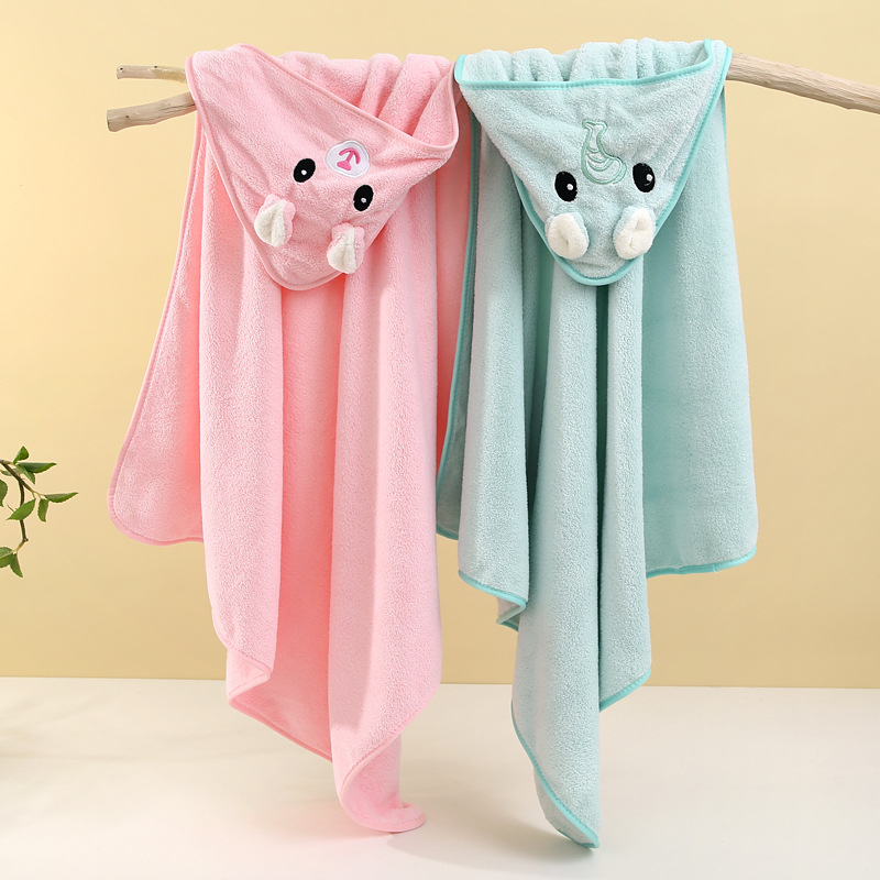 Koralų vilnos kūdikio antklodė su animacinių filmukų meškiuko ir triušio formos antklodė su minkšta, sugeriančia skytimi, trimatė, gobtuvu aprūpinta naujagimio antklodė