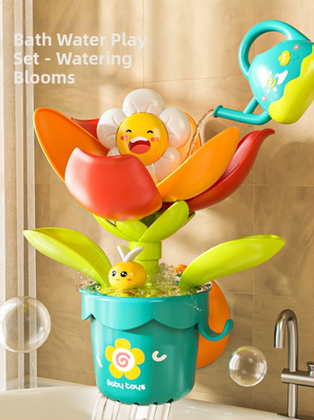 Bērnu ūdens ziedēšanas vannas rotaļlietas mazuļiem, dušas ūdens strūkla, mazuļi, zēni un meitenes, spēlējas ar ūdeni, mazi, vairumtirdzniecība