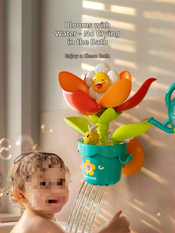Детски водни цъфтящи играчки за вана, бебешки воден душ, спрей вода, бебета момчета и момичета, играят с вода, дребна търговия на едро