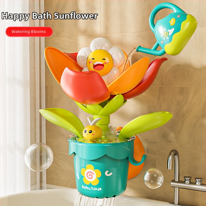 Bērnu ūdens ziedēšanas vannas rotaļlietas mazuļiem, dušas ūdens strūkla, mazuļi, zēni un meitenes, spēlējas ar ūdeni, mazi, vairumtirdzniecība