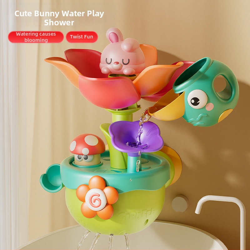 Bērnu ūdens ziedēšanas vannas rotaļlietas mazuļiem, dušas ūdens strūkla, mazuļi, zēni un meitenes, spēlējas ar ūdeni, mazi, vairumtirdzniecība