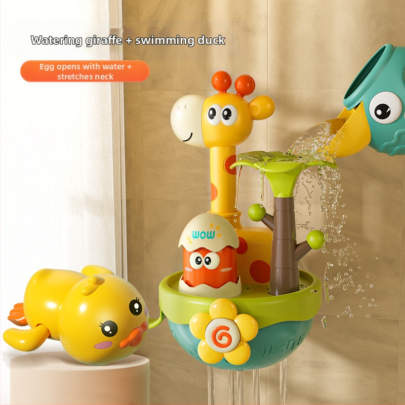 Bērnu ūdens ziedēšanas vannas rotaļlietas mazuļiem, dušas ūdens strūkla, mazuļi, zēni un meitenes, spēlējas ar ūdeni, mazi, vairumtirdzniecība