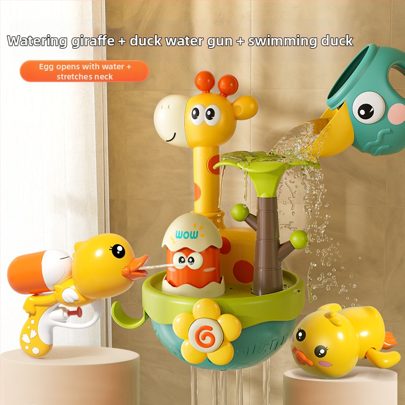 Bērnu ūdens ziedēšanas vannas rotaļlietas mazuļiem, dušas ūdens strūkla, mazuļi, zēni un meitenes, spēlējas ar ūdeni, mazi, vairumtirdzniecība