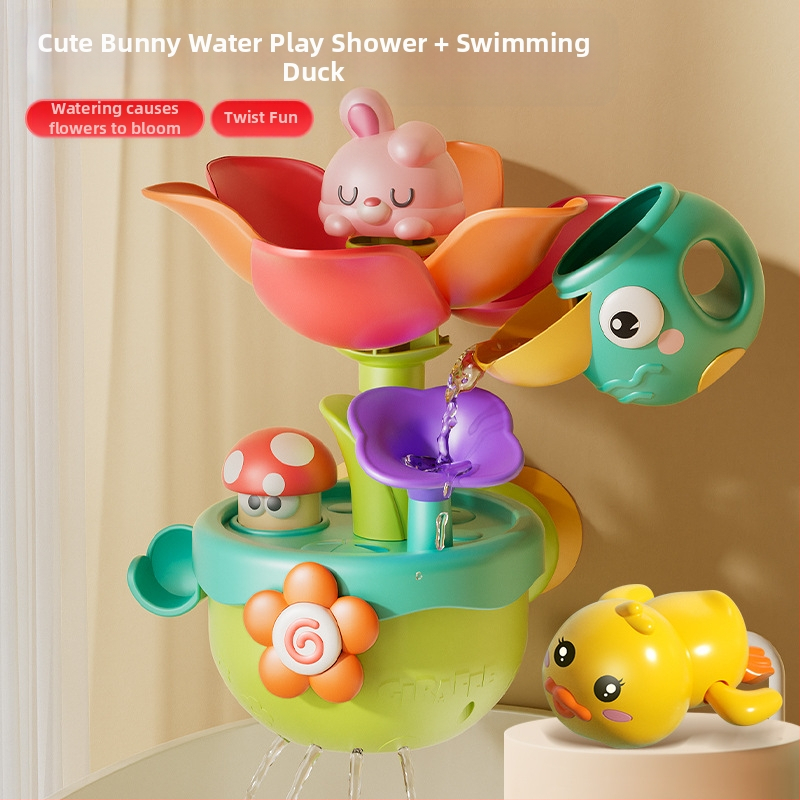 Bērnu ūdens ziedēšanas vannas rotaļlietas mazuļiem, dušas ūdens strūkla, mazuļi, zēni un meitenes, spēlējas ar ūdeni, mazi, vairumtirdzniecība