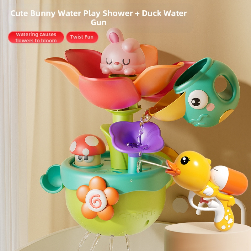 Bērnu ūdens ziedēšanas vannas rotaļlietas mazuļiem, dušas ūdens strūkla, mazuļi, zēni un meitenes, spēlējas ar ūdeni, mazi, vairumtirdzniecība