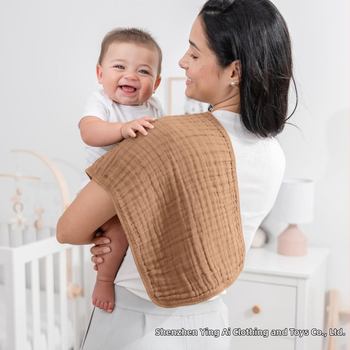 „Amazon“ šešių aukštų muslino kūdikio šaudymo skara, naujagimio nerijos kvadratinė skara, kūdikio odai draugiška vientisa spalva, veido skara