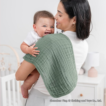 „Amazon“ šešių aukštų muslino kūdikio šaudymo skara, naujagimio nerijos kvadratinė skara, kūdikio odai draugiška vientisa spalva, veido skara