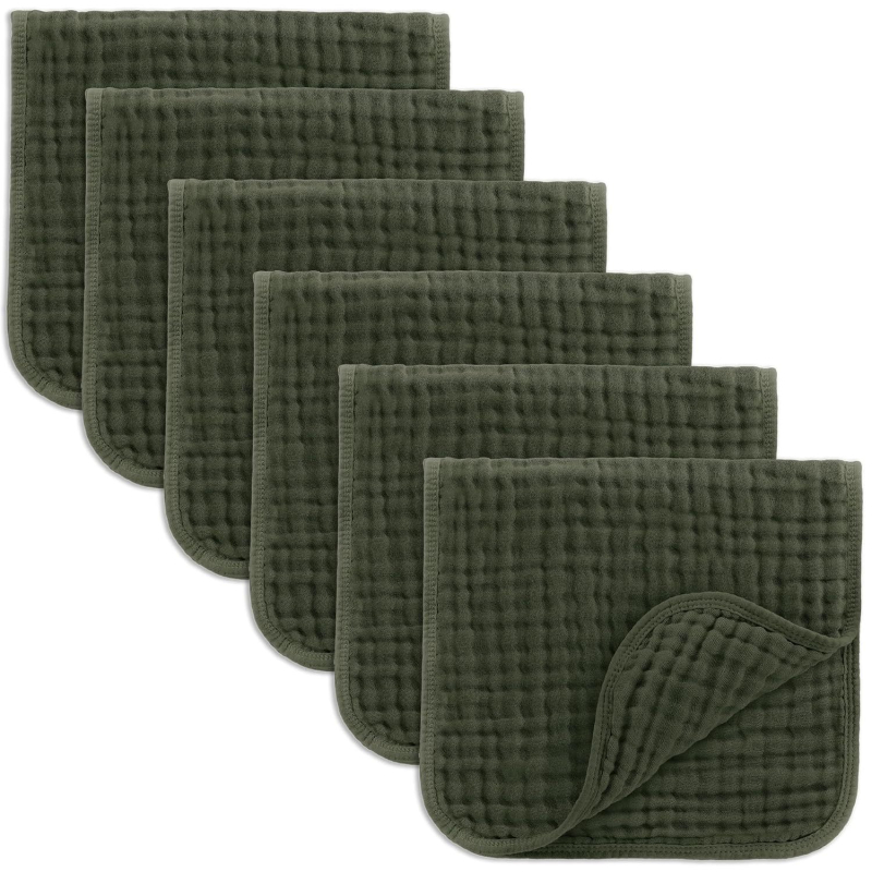 „Amazon“ šešių aukštų muslino kūdikio šaudymo skara, naujagimio nerijos kvadratinė skara, kūdikio odai draugiška vientisa spalva, veido skara