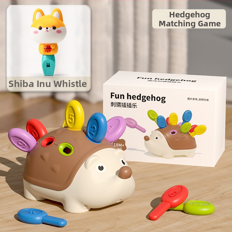 Matu raibu darba vārdā mazs ezītis smalko motoriku treniņu rotaļlietas puzle agrīnā izglītība 1 3 gadus veci zīdaiņi un bērni roku-acu koordinācija