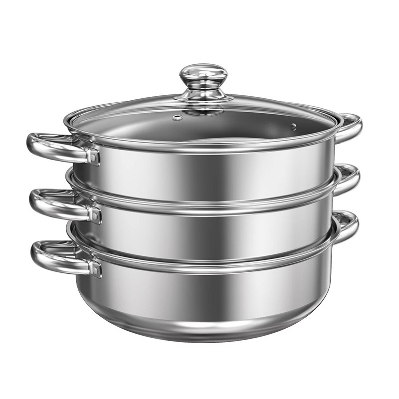 Specialus sriubos puodas indukcinei viryklei, komercinis įgaubtas nerūdijančio plieno garintuvas, sriubos puodas, buitinis įgaubtas karšto puodo su magnetiniu apvaliu dugnu puodas