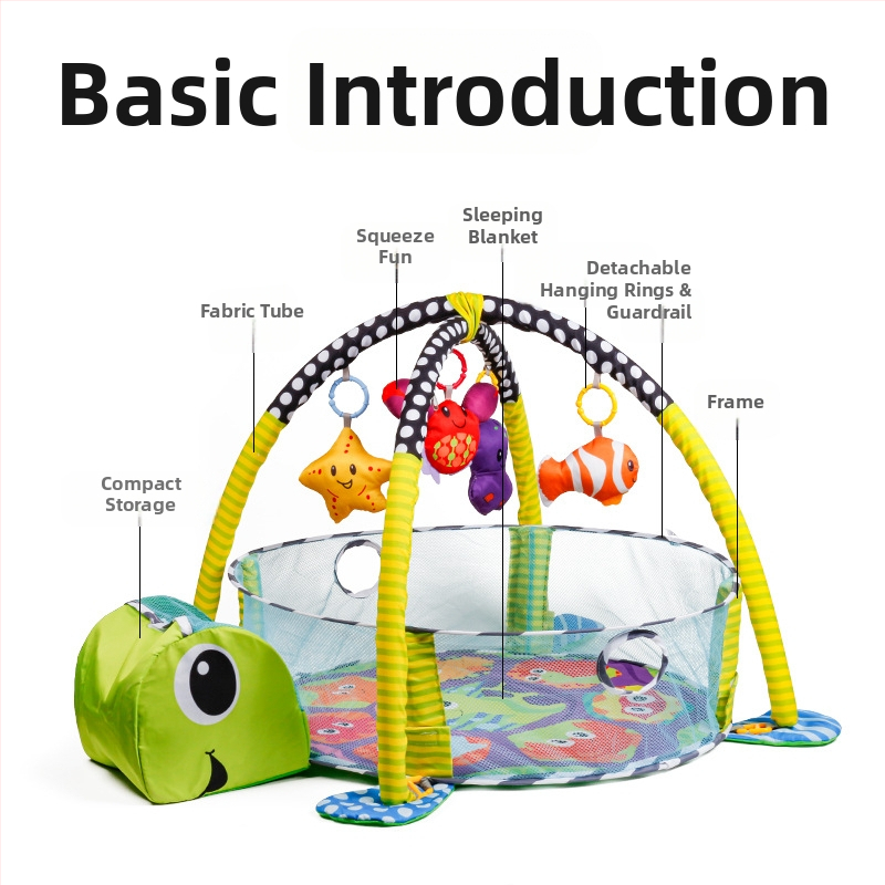 Трансгранична бебешка ограда, фитнес стойка, просветление за новородено бебе, ранно образование, океан, постелка за пълзене, топка, басейн, играчка, подарък