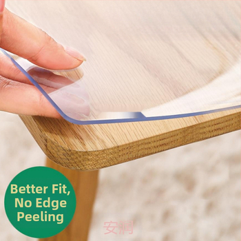 Veekindel ja õlikindel pesukindel läbipaistev paks kohvilaua alus, laua kaitsekile, pehmest plastist klaasist laudlina