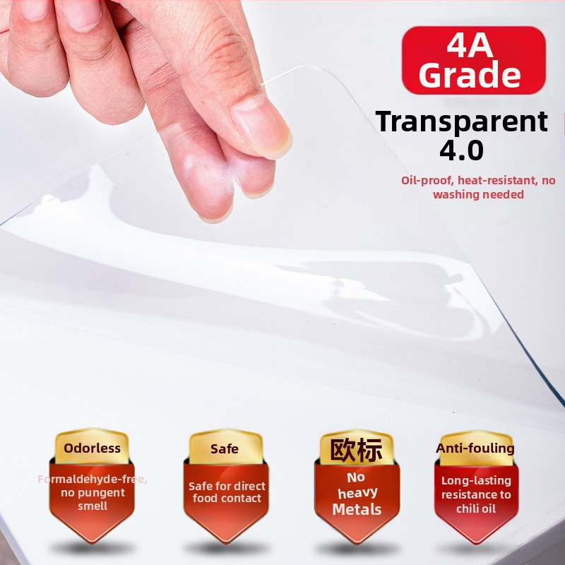 Veekindel ja õlikindel pesukindel läbipaistev paks kohvilaua alus, laua kaitsekile, pehmest plastist klaasist laudlina