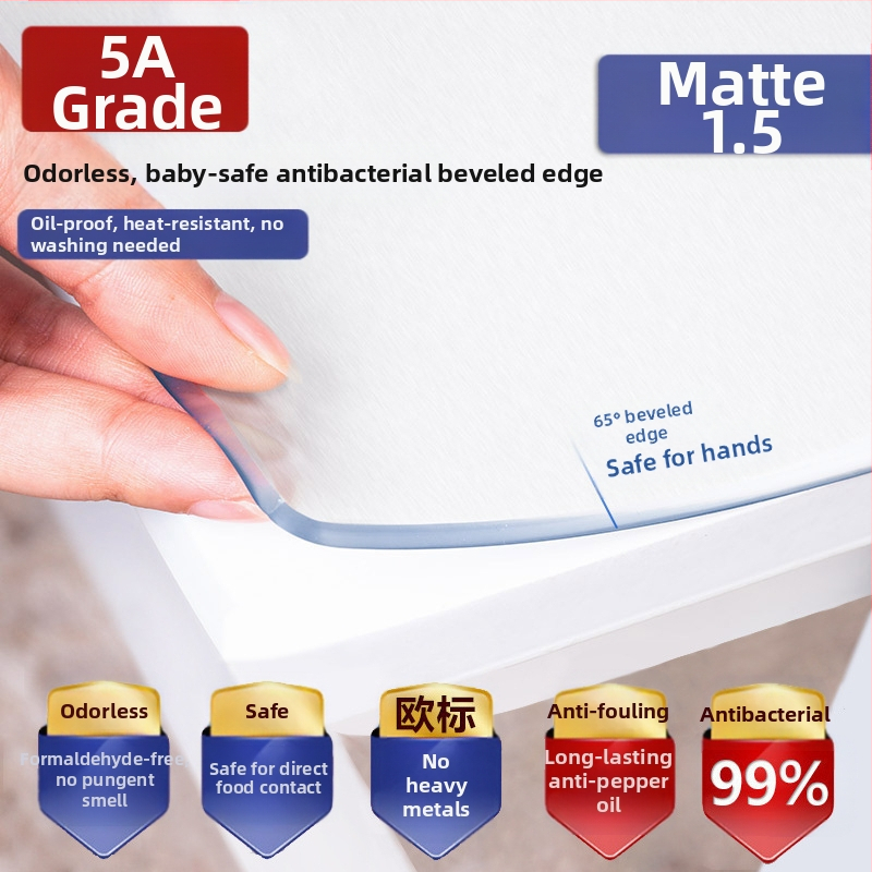 Veekindel ja õlikindel pesukindel läbipaistev paks kohvilaua alus, laua kaitsekile, pehmest plastist klaasist laudlina