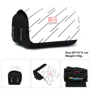 Μολύβια διπλής στρώσης για μαθητές δημοτικού και γυμνασίου, απευθείας από το εργοστάσιο, για εκτύπωση, τσάντα χαρτικών διπλής στρώσης με αναδιπλούμενο εξώφυλλο για χαρτικά σε χάρτη