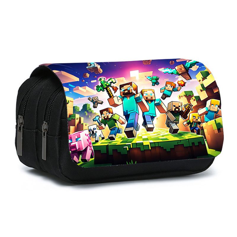 Tehase otsetarne kahekihiline pinal alg- ja keskkooliõpilastele lastele kahekihilise klapiga kaanega kirjatarvete koti jaoks kaardile trükkimiseks