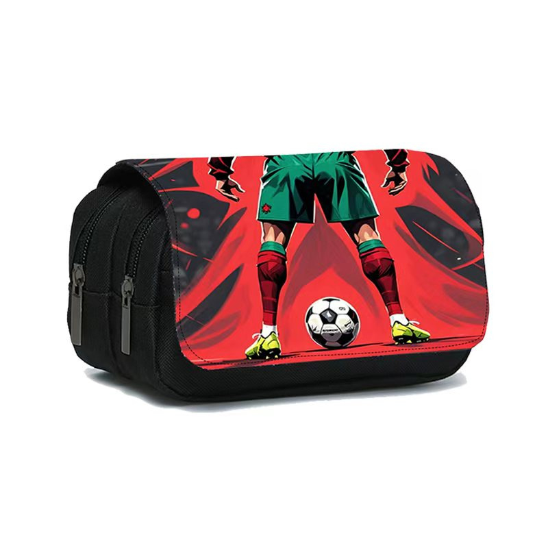 Tehase otsetarne kahekihiline pinal alg- ja keskkooliõpilastele lastele kahekihilise klapiga kaanega kirjatarvete koti jaoks kaardile trükkimiseks