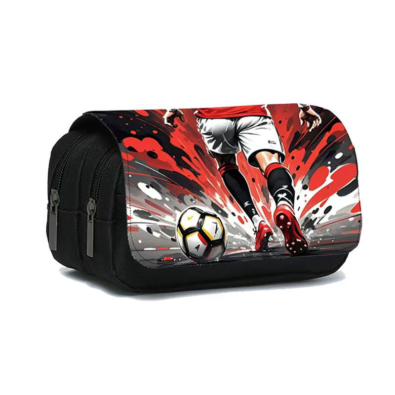 Tehase otsetarne kahekihiline pinal alg- ja keskkooliõpilastele lastele kahekihilise klapiga kaanega kirjatarvete koti jaoks kaardile trükkimiseks