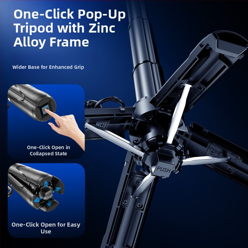 Tootja hulgimüük P15Mini P25T selfie-pulk mobiiltelefoni Bluetooth-magnetiline alus Vlogi video otseülekande statiiv