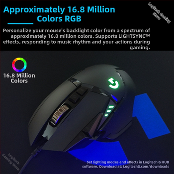 Logitech G502HERO Ενσύρματο ποντίκι παιχνιδιών Master se Ηλεκτρικό ανταγωνιστικό μηχανικό αντίβαρο για φαγητό κοτόπουλο cf Προγραμματισμός μακροεντολών Αποσυσκευασία