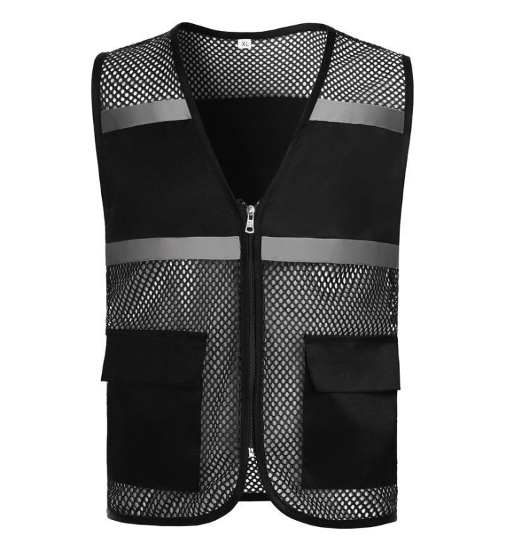 Helkurvest, rõivad, liiklus, ehitusplatsi ehitus, kollane vest, hingav sanitaartehniline töötaja, töö, meeste kohandatud trükitud logo