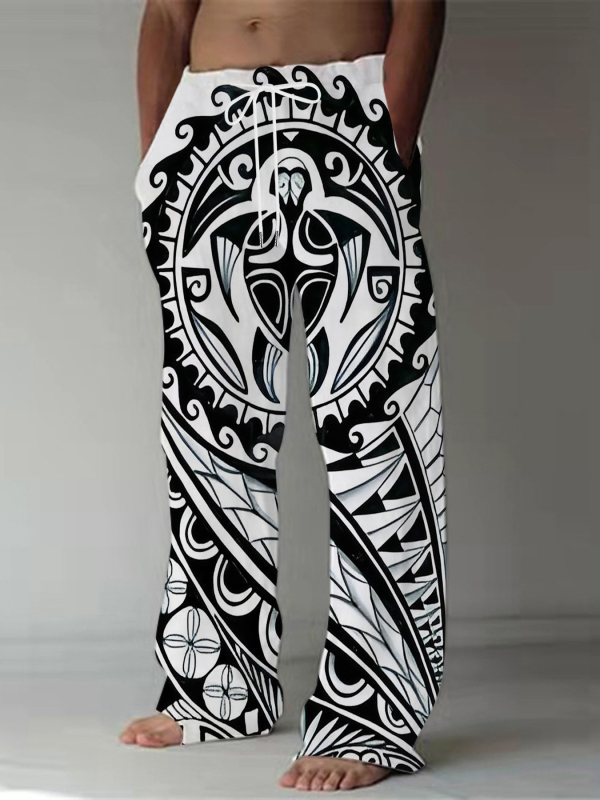 Lahedad trendikad uued piiriülesed meeste pingutusnööriga spordi-vabaajapüksid Amazoni piiriülese 3D-printimisega Euroopa ja Ameerika stiilis