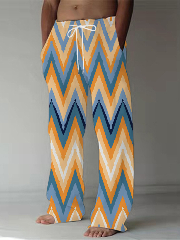 Lahedad trendikad uued piiriülesed meeste pingutusnööriga spordi-vabaajapüksid Amazoni piiriülese 3D-printimisega Euroopa ja Ameerika stiilis