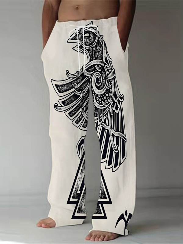 Lahedad trendikad uued piiriülesed meeste pingutusnööriga spordi-vabaajapüksid Amazoni piiriülese 3D-printimisega Euroopa ja Ameerika stiilis